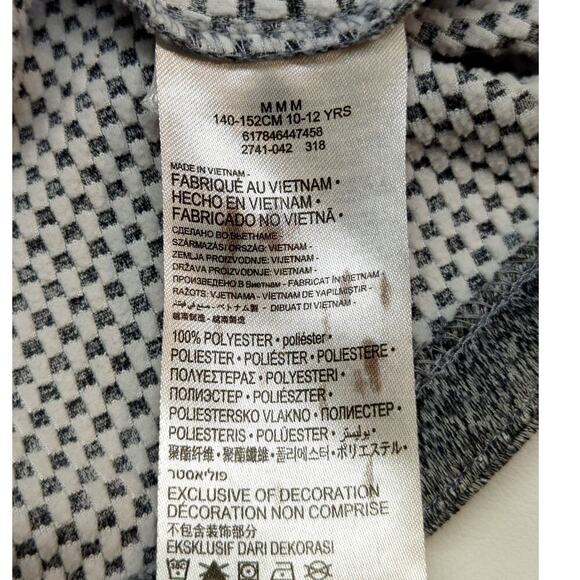 Hurley Hoodie Boys Medium Gray Logo Kangaroo Pockets Long Sleeve Full Zip - Picture 5 of 11